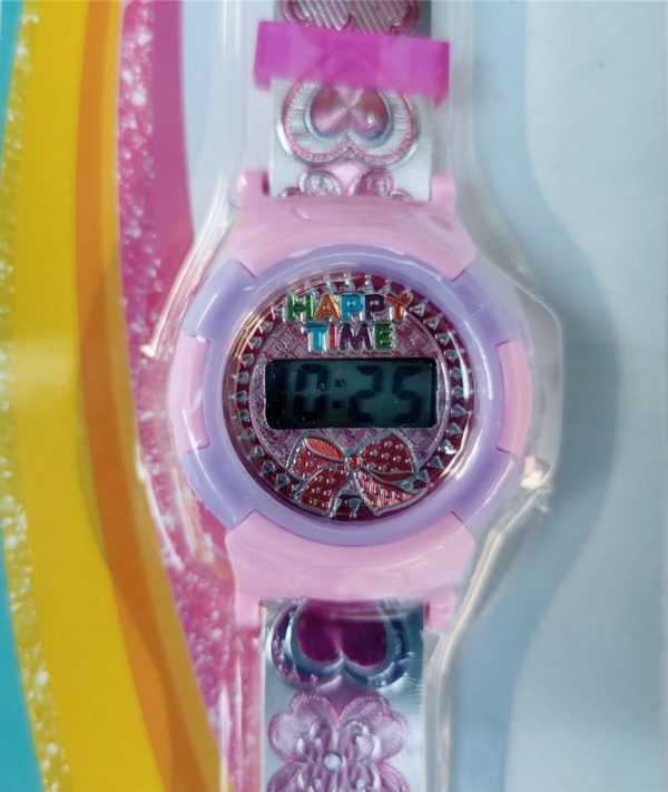 Reloj Happy Time princesa Rosa-Lila